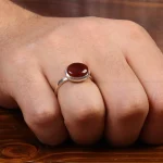 انگشتر عقیق مردانه کد 31085