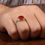 انگشتر عقیق مردانه کد 31086