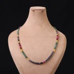 گردنبند رج زمرد و یاقوت کد 31105