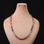 گردنبند رج زمرد و یاقوت کد 31107