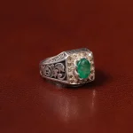 انگشتر زمرد مردانه کد 31261