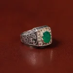 انگشتر زمرد مردانه کد 31263