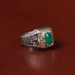 انگشتر زمرد مردانه کد 31264