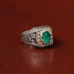 انگشتر زمرد مردانه کد 31265