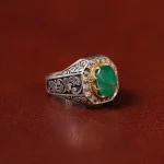انگشتر زمرد مردانه کد 31272