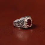انگشتر یاقوت سرخ مردانه کد 31277