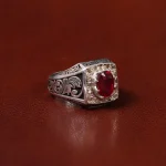 انگشتر یاقوت سرخ مردانه کد 31278