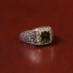 انگشتر تورمالین مردانه کد 31289