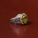 انگشتر زبرجد مردانه کد 31292