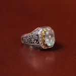 انگشتر آکوامارین مردانه کد 31302