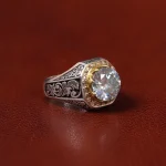 انگشتر موزانایت مردانه کد 31305