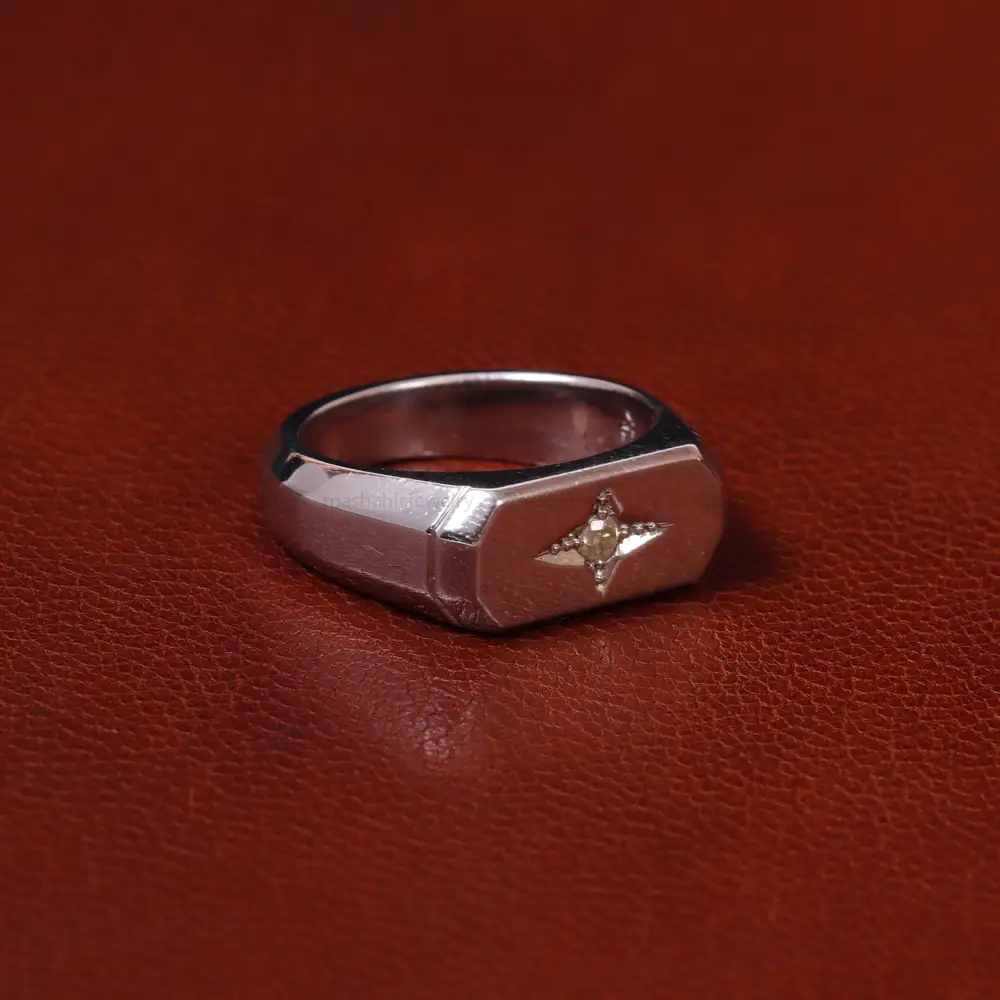 انگشتر نقره مردانه کد 31307