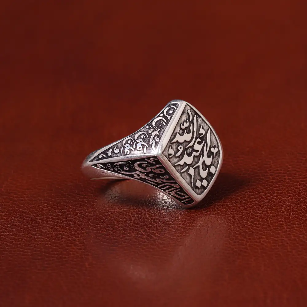 انگشتر نقره مردانه کد 31309