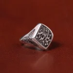 انگشتر نقره مردانه کد 31312