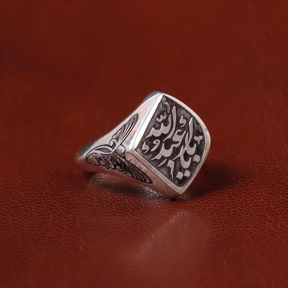 انگشتر نقره مردانه کد 31312