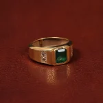 انگشتر زمرد مردانه کد 31317
