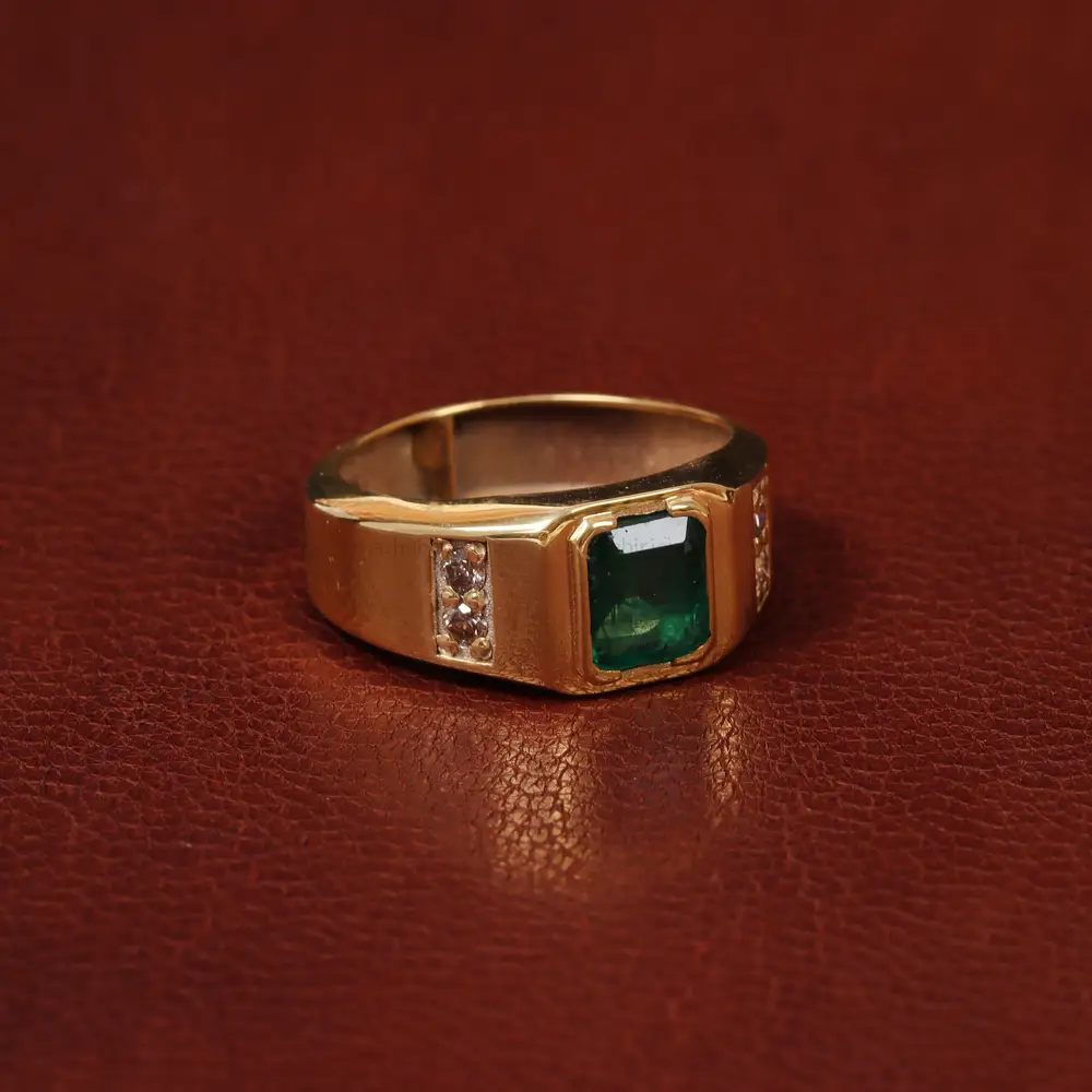 انگشتر زمرد مردانه کد 31317