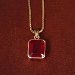گردنبند یاقوت سرخ زنانه کد 31318