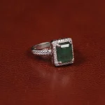 انگشتر زمرد زنانه کد 31324