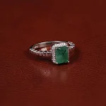 انگشتر زمرد زنانه کد 31326