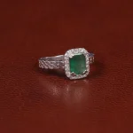 انگشتر زمرد زنانه کد 31328