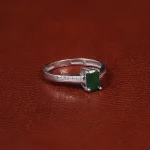 انگشتر زمرد زنانه کد 31330