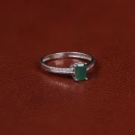 انگشتر زمرد زنانه کد 31332