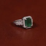 انگشتر زمرد زنانه کد 31333