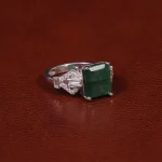 انگشتر زمرد زنانه کد 31336