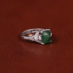 انگشتر زمرد زنانه کد 31338