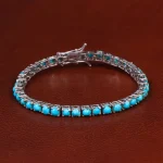 دستبند فیروزه زنانه کد 31349