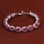 دستبند یاقوت سرخ زنانه کد 31351