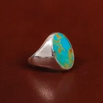 انگشتر فیروزه شجری مردانه کد 31437