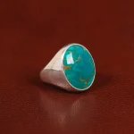 انگشتر فیروزه شجری مردانه کد 31443