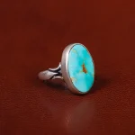 انگشتر فیروزه شجری مردانه کد 31454