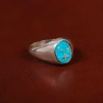 انگشتر فیروزه شجری مردانه کد 31455