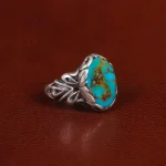 انگشتر فیروزه شجری مردانه کد 31512