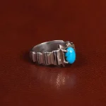 انگشتر فیروزه شجری مردانه کد 31516