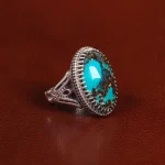 انگشتر فیروزه شجری مردانه کد 31517