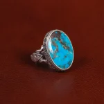 انگشتر فیروزه شجری مردانه کد 31532