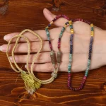 گردنبند رج زمرد و یاقوت کد 31107