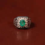 انگشتر زمرد مردانه کد 31261