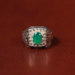 انگشتر زمرد مردانه کد 31263