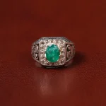 انگشتر زمرد مردانه کد 31265