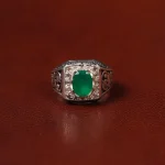 انگشتر زمرد مردانه کد 31266