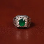 انگشتر زمرد مردانه کد 31268