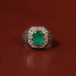 انگشتر زمرد مردانه کد 31271