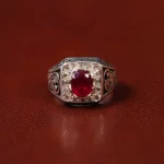 انگشتر یاقوت سرخ مردانه کد 31279