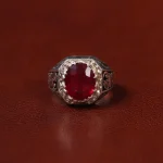 انگشتر یاقوت سرخ مردانه کد 31280