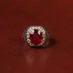 انگشتر یاقوت سرخ مردانه کد 31283